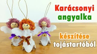 Karácsonyi angyalka tojástartóból | Karácsonyi ötlet | Manó kuckó