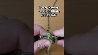 Front post and back post crochet. How to half double crochet into the front post and back post