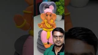 Ganesh ji making with Clay Ganpati Bappa morya 🌸 Easy Ganpati making #shorts #short #ganesh#trending