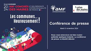 Conférence de presse de présentation du 106ème Congrès des Maires