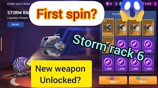 New weapon Storm rack 6 unlocked in mech arena😭 #gaming #trending #mecharena #newmecharena