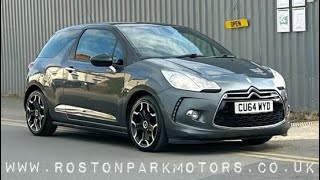 2014 (64) Citroen DS3 1.6 e-HDi Airdream DStyle Plus 3dr- £0 RFL for sale @rostonparkmotors