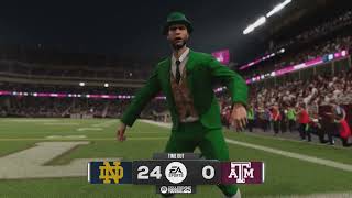 College Football 25 Notre Dame vs Texas A&M 2024 Gameplay PS5