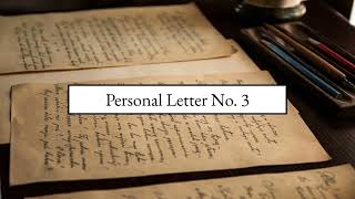 Personal Letter No. 3 (by Sonia Sanchez)