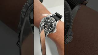 Crystal vs knife! ⌚️⚒️👀 #watch #watches #luxurywatch #luxury #rolex #test #shorts