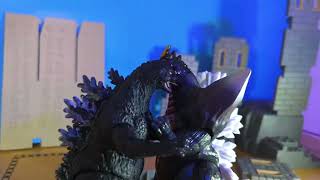 Hesei Godzilla vs SpaceGodzilla Stopmotion