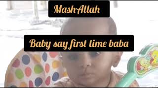 baby first time say baba|sam&rabi twins vlog|#short #pakistani