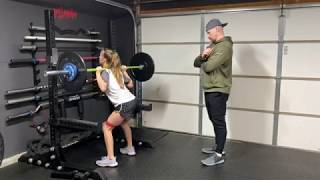 Back Squat Technique with Brook - Sports Performance Training