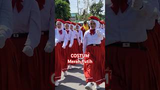 Costum Cantik tema Merah Putih #gerakjalan #karnaval #17agustus #agustusan