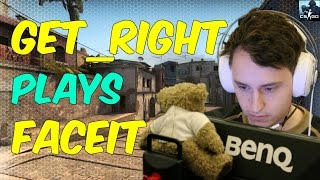 GET_RIGHT PLAYS FACEIT ON MIRAGE | FLUSHA, APEX, SHOX, DRAKEN | 2017.04.12.