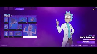 Rick and Morty in fortnite