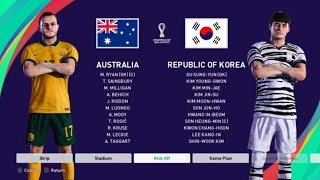 FIFA WORLD CUP QATAR 2022- GROUPS  STAGE 1 [  AUSTRALIA  VS  REPUBLIC KOREA ] GAMEPLAY