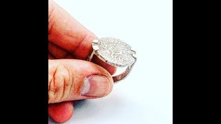 Mens Silver Ancient Coin Ring.  Biker / Rocker Statement Jewelry | Handcrafted by LUGDUN ARTISANS