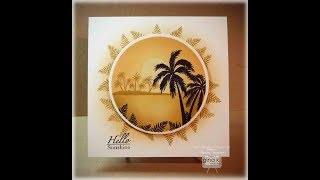 Tropical Round Framescapes Card