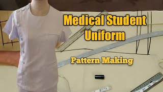 Medical Student Uniform Side Button (pattern making)