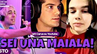 Matt Carus da della maiala a Maria Sofia