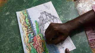 Drawing and Painting in Tamil Video. Colouring by Wax Crayons.