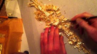 Gilding an ornamental drop