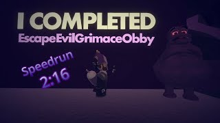 I Speedran a Grimace Obby. I think I'm going crazy. 2:16