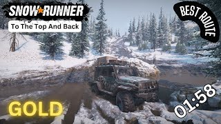 SnowRunner | To The Top And Back | Best Route | GOLD