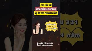 MỨC ÁN VIỆN KIỂM SÁT ĐỀ NGHI ĐỐI VỚI CEO PHƯƠNG HẰNG #SHORTS || Luattonghop.vn