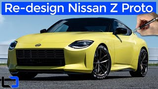 Redesenhei o novo NISSAN Z PROTO (Desenho a mão livre ao vivo)