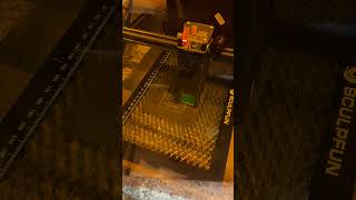 Engraving Slate Coaster With A Diode Laser Atomstack P7 M40 Laser Engraver