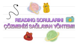 #YDS #YDT READING SORULARINI ÇÖZMENİZİ KOLAYLAŞTIRACAK YÖNTEM!!! (GERÇEKTEN FAYDALI)