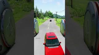 car vs bollard BMW crash #shorts