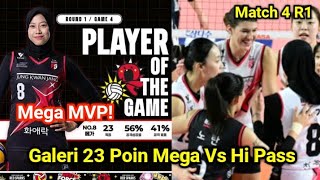 Galeri 23 Poin Megawati Vs Hi Pass. Mega MVP. Korea Expressway Hi Pass Vs Red Sparks, Match 4 Round1