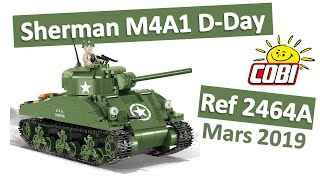 COBI 2464A : Sherman M4A1 D-Day, Test en Français (Speed Review FR 2020)