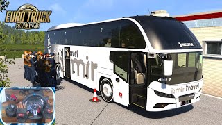 Euro Truck Simulator 2 | Neoplan Cityliner 1.50 Bus | Extreme Zig Zag Roads | Logitech g29 Gameplay