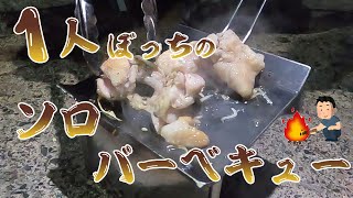 1人ぼっちのソロバーベキュー｜ただ肉を焼いて食べるだけの動画です