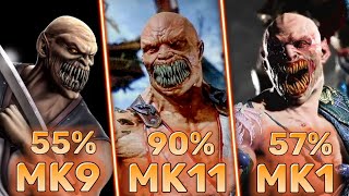 Baraka Mk9 vs Mk11 vs Mk1 Combos | Baraka Combos