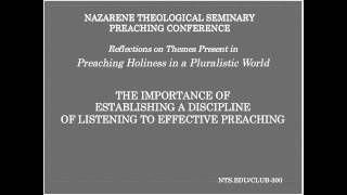 CLUB 300 Webinar:  Reflections on "Preaching Holiness in a Pluralistic World"