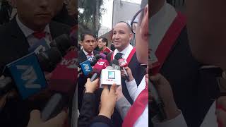 Perú. Culto de Acción de Gracias. Palabras del Congresista Muñante