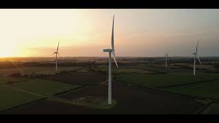 Wind Farm Dawn - DJI Mavic Air 2