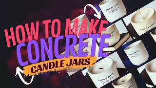 How to make concrete candle jars🕯️