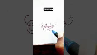 Calligraphy Signature | Shrabana | sk cursive art