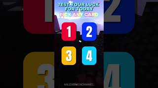 TEST YOUR LUCK FOR THE COMING DAY! - PICK A CARD GAME #quiz #luck  #intuition #pickacard