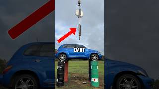 Massive Dart vs Car 🚗 (​⁠@howridiculous/tt)