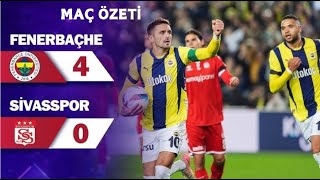 Fenerbahçe (4-0) Sivasspor | 12. Hafta maç özeti Süper Lig 2023/2024