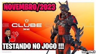 CLUBE FORTNITE: TODAS AS RECOMPENSAS 11/2023 🦖