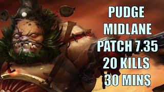 Pudge - Pudge Mid Gameplay Patch 7.35b