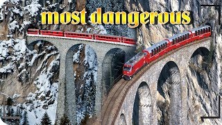 world's most extreme railways = Bernina and Albula railway  Italy Switzerland