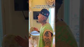 Lazza scalda la voce e non solo #trapitaliana #lazza #funny #sanremo #viral #voice