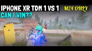 IPHONE XR VS IPHONE XR PUBG MOBILE HE CHALLENGED ME TDM 1 VS 1 SNIPERS ONLY WHO WILL WIN ?? 60 FPS