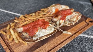 Sausage Sandwiches on the Blackstone Griddle