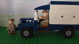 Dad's Army Lance Corporal Jones's van. WW2 Lego Stopmotion.