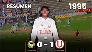 Ciclista Lima 0-1 Universitario | Resumen | Gol de Germán Carty | Jugado en Matute | 1995 ⚽🎞